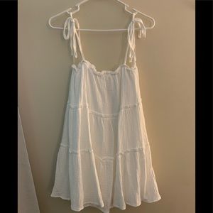 Boutique babydoll dress - white, small